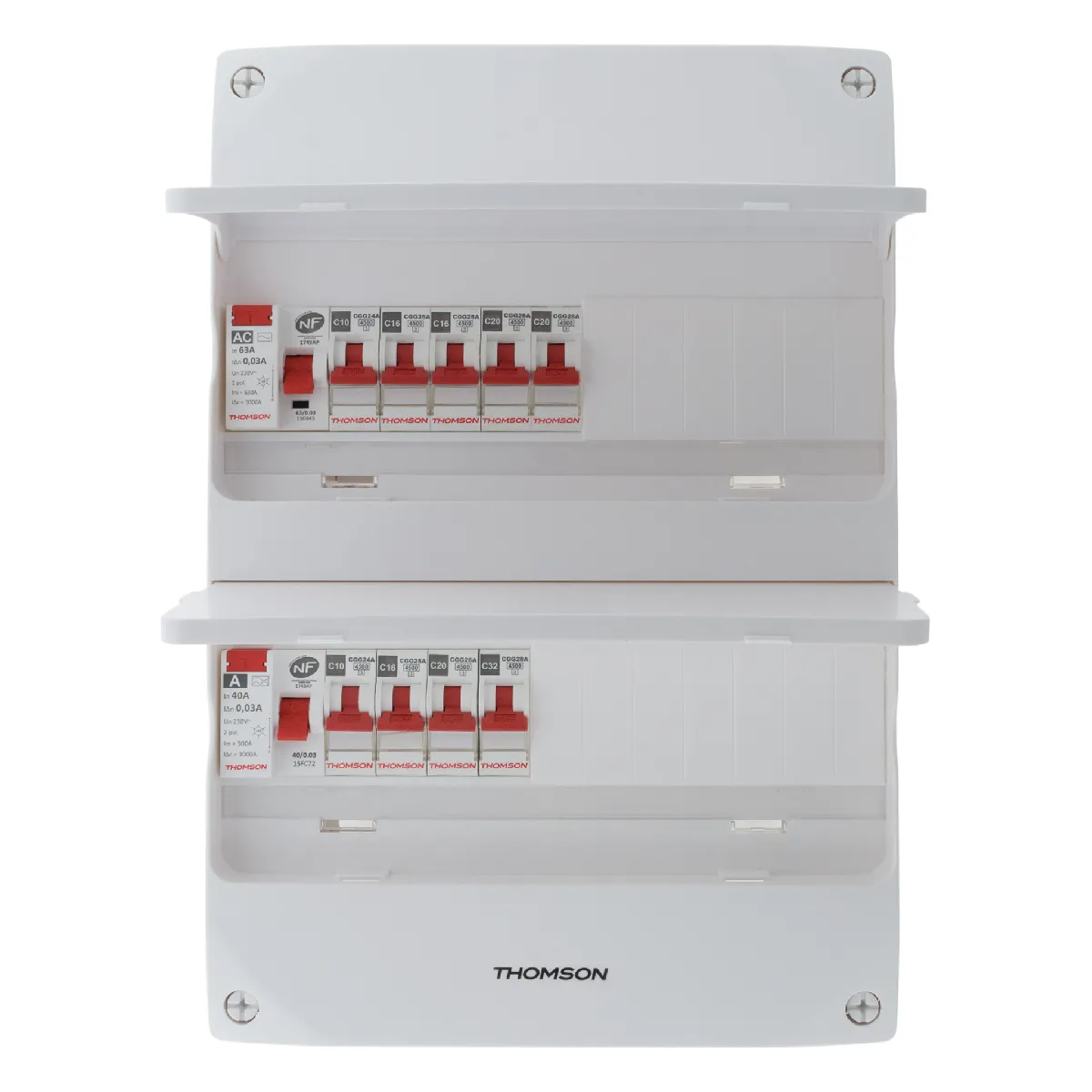 Thomson Coffret électrique 2 rangées 26 modules - T3