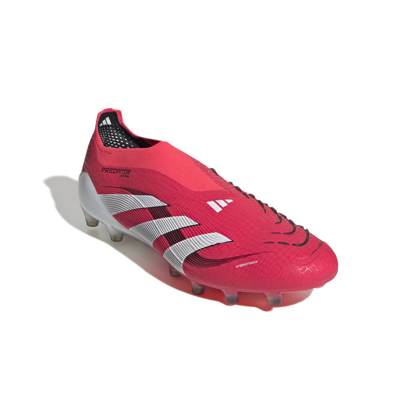 Adidas Predator Elite Veterloze Kunstgras Voetbalschoenen (AG) Rood Wit Zwart