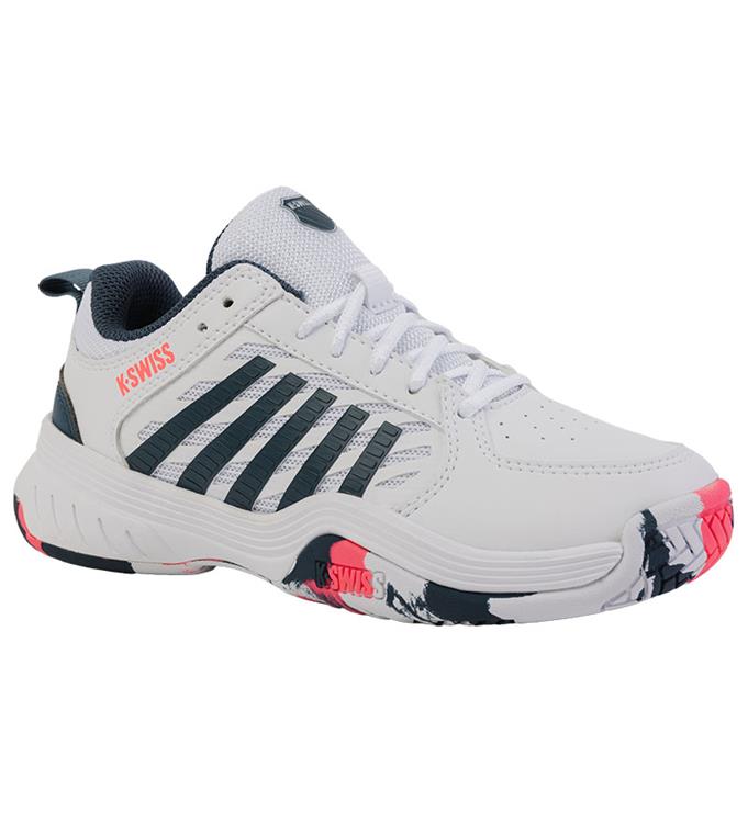 K-Swiss Court Express 2 54428129M WHITE-STARGAZER-NEON-BLAZE
