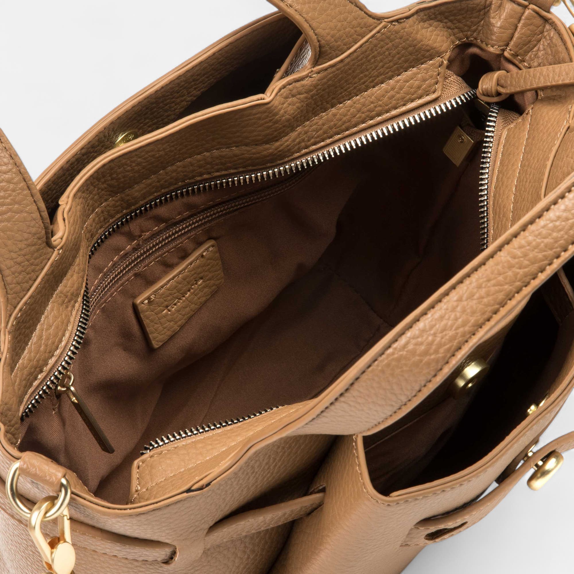 Sac à main taupe