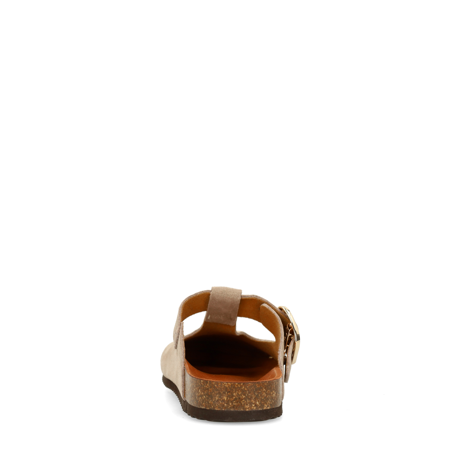 Beige/grijs suède clogs