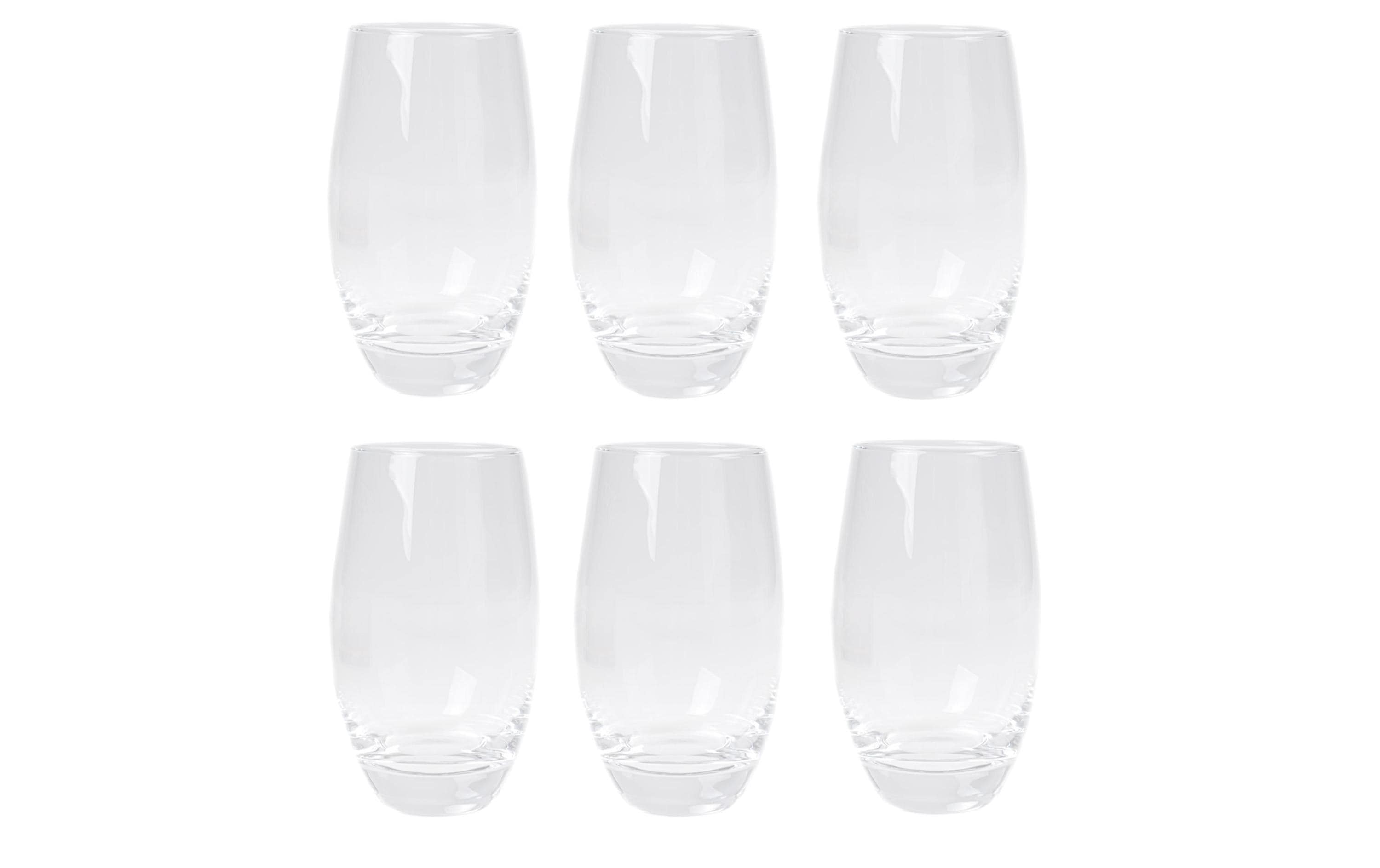 Trinkglas Malea 350 ml, 6 Stück, TransparentGetränkegläser Set mit schickem Design