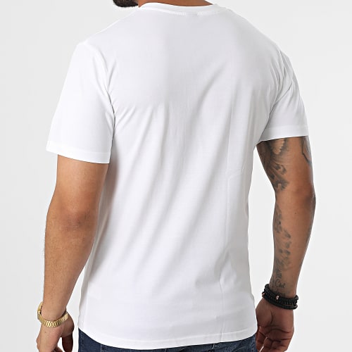 Tee Shirt Poche T8815 Blanc Vert Kaki