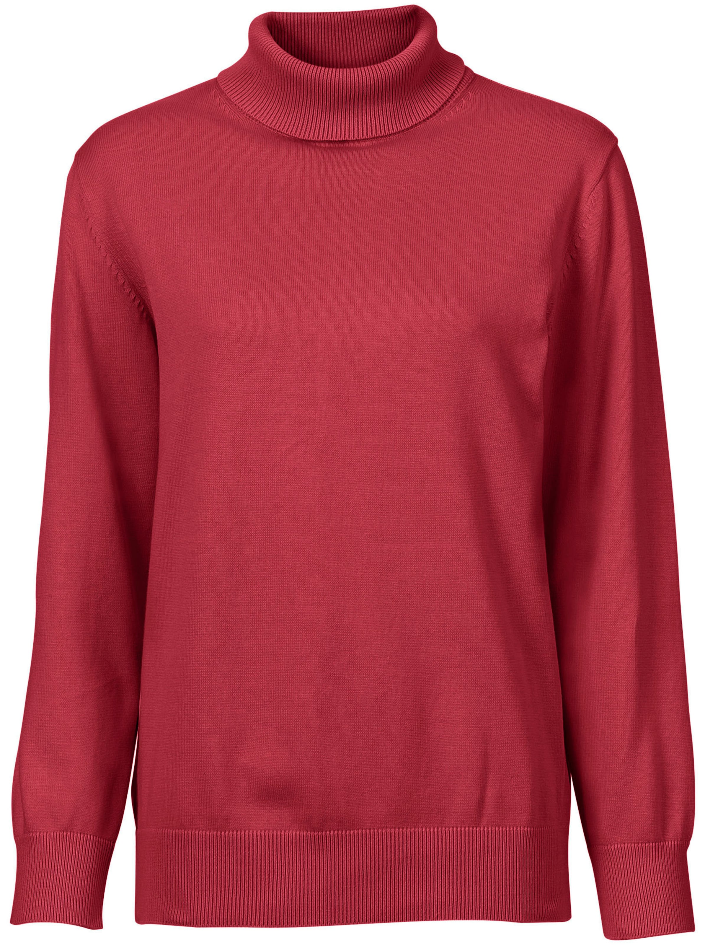 Rollkragenpullover in rot