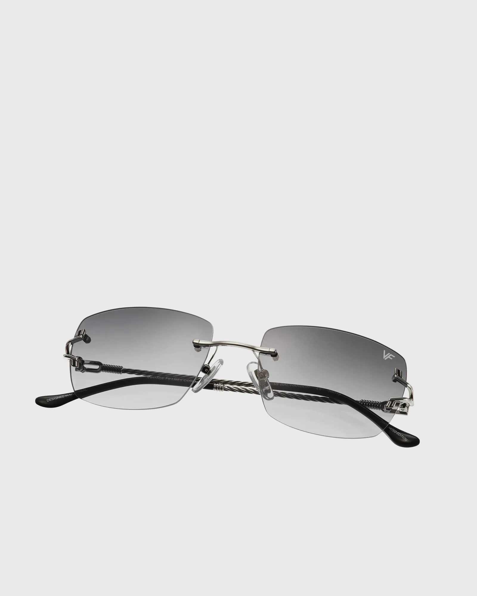 Vintage Frames Bal Harbour Drill Mount 24kt White Gold