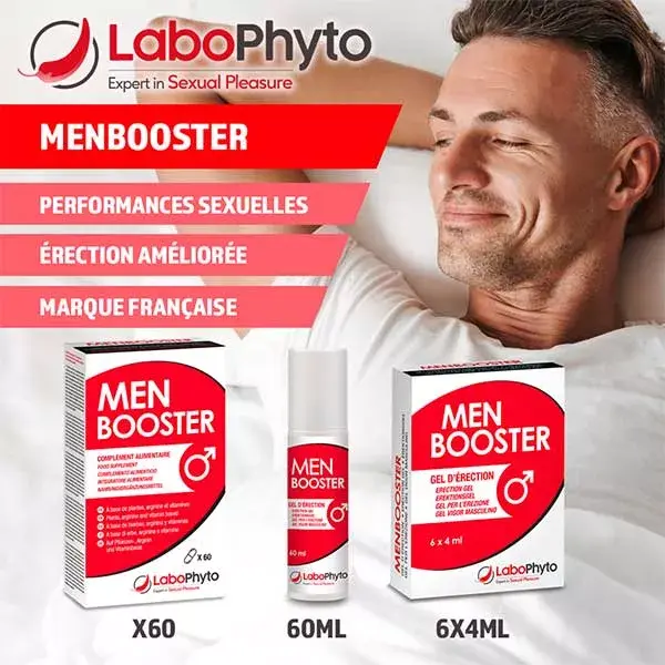 Labophyto Men Booster - dosettes gel d'érection - 6x4ml