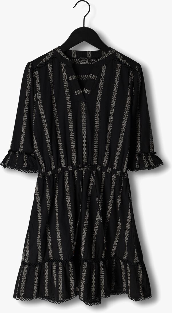 INDIAN BLUE JEANS zwarte indian blue jeans mini jurk festival dress