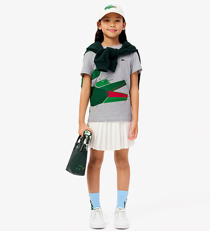 Lacoste T-shirt - Sølver Chine