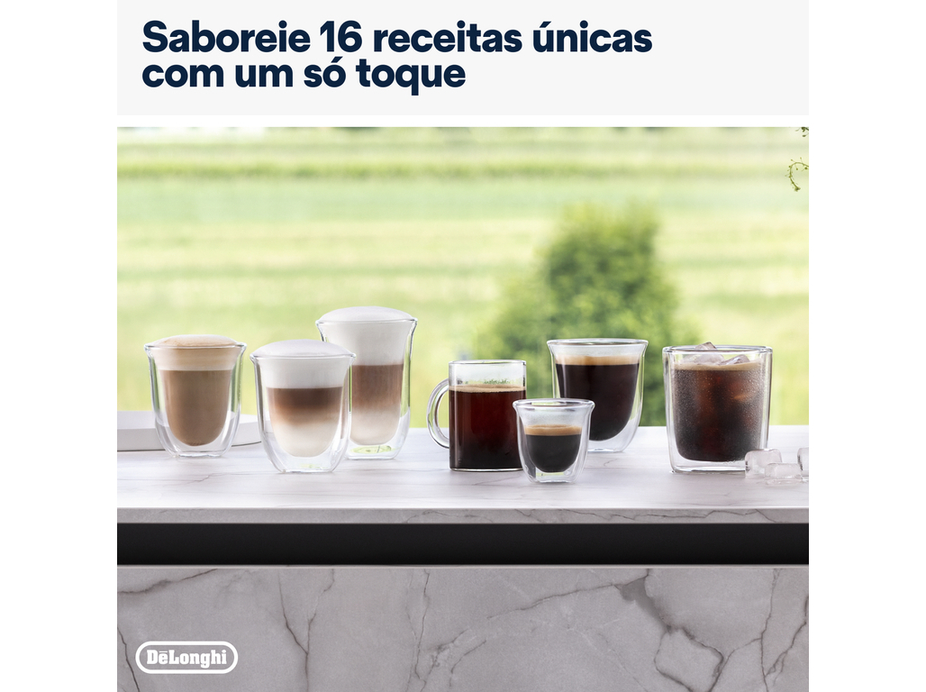 MÁQUINA DE CAFÉ AUTOMÁTICA DELONGHI RIVELIA LATTE CREMA EXAM440.55.G