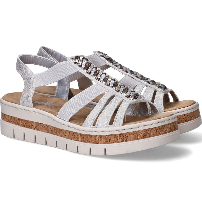 Rieker Sandalen Zilver Dames