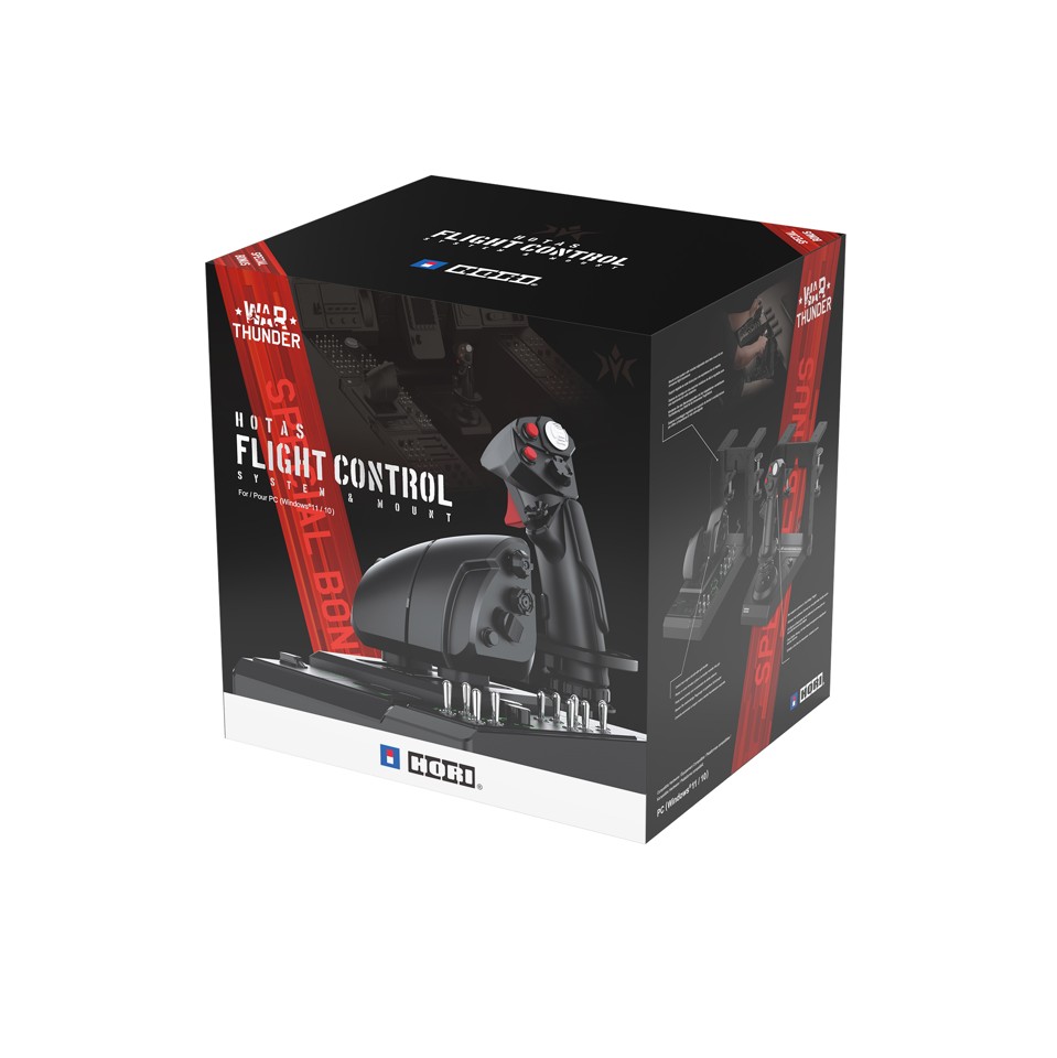 HORI - HORI HOTAS Flight Control System & Mount for PC (Windows 11/10) High-End Flight Stick & Throttle for PC Flight Sims