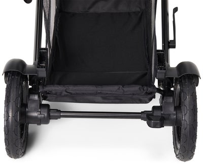 Beemoo Maxi 4 Twin Søskenvogn inkl. Søskensete, Black/Black