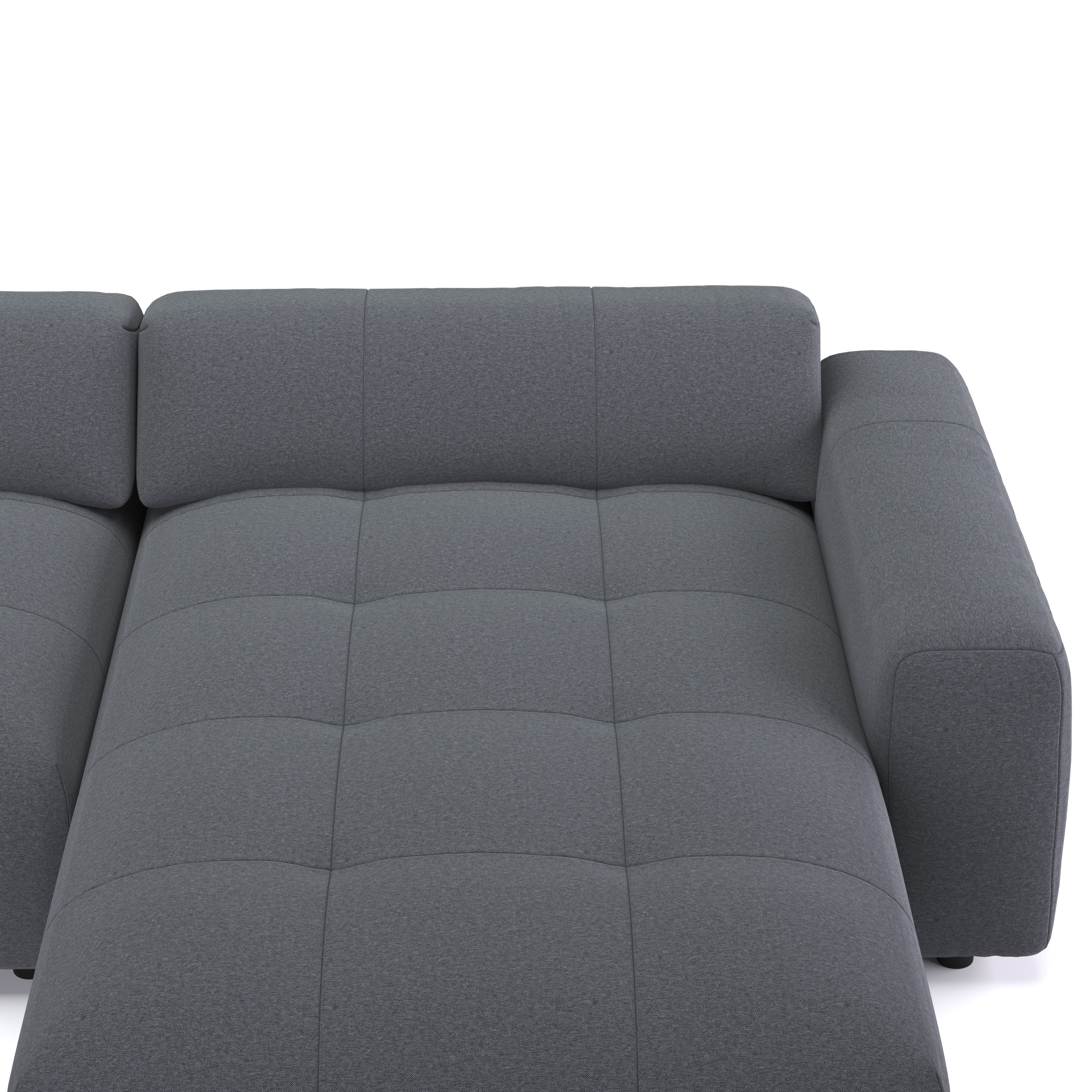 Ecksofa BONNIE rechts anthrazit
