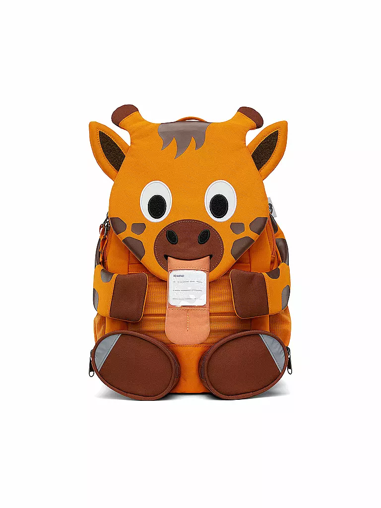 AFFENZAHN Kinder Rucksack Großer Freund - Giraffe orange