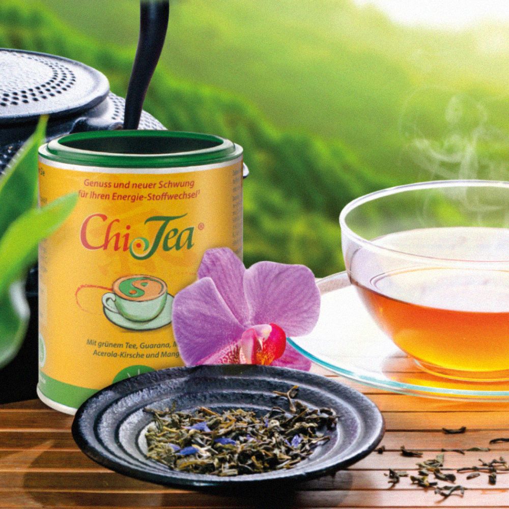 Dr.Jacob's Chi-Tea grüner Tee mit Akazienfaser Kaffee Mate Guarana Acerola Mango