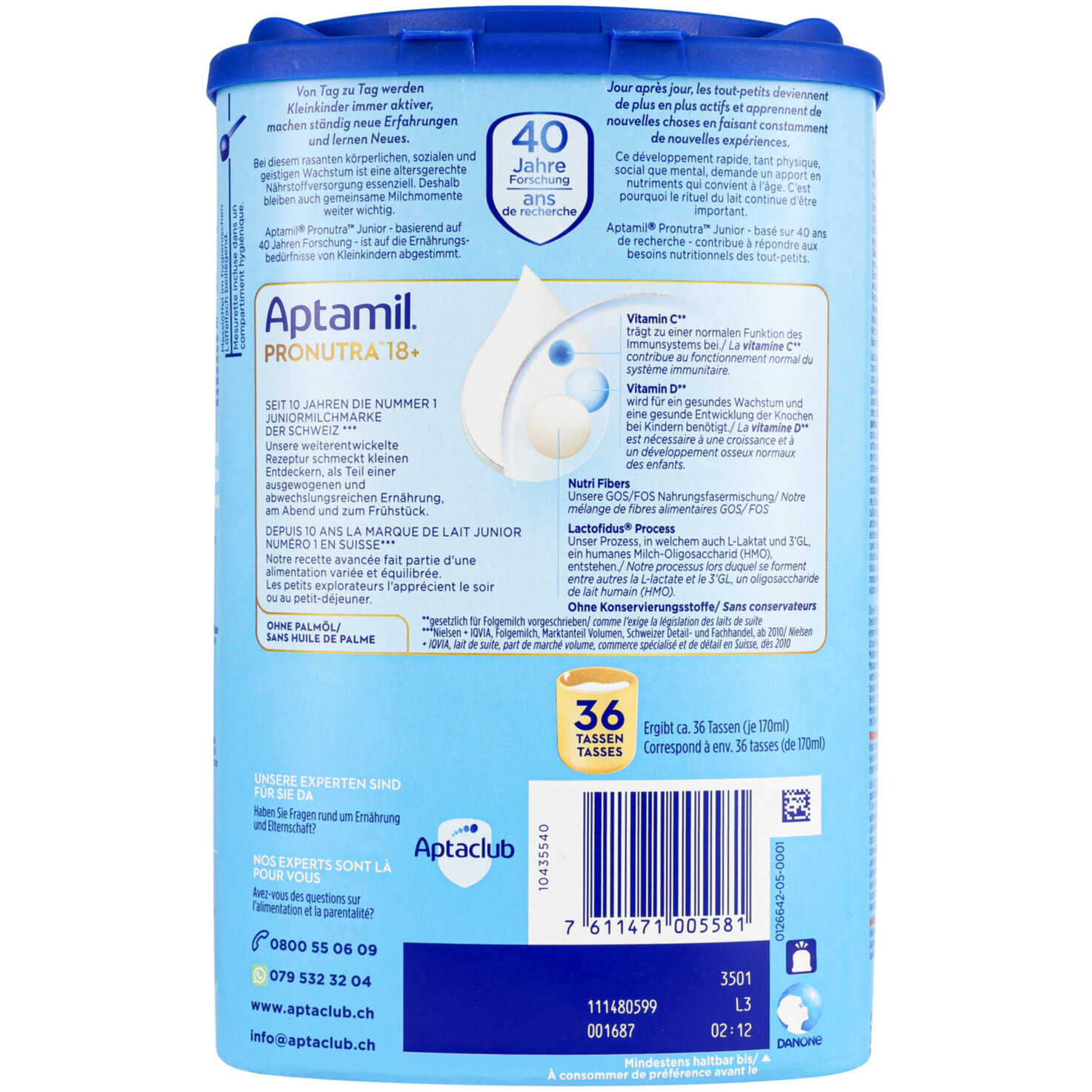Aptamil Pronutra Junior Folgemilch 18+ Monate