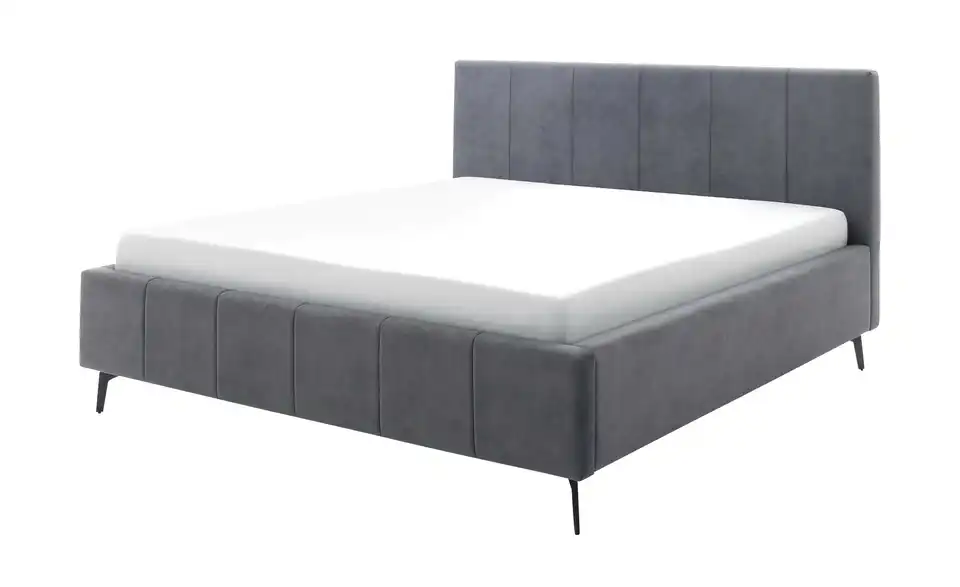 Polsterbett Lizzano Anthrazit 160 cm mit Federholzrahmen