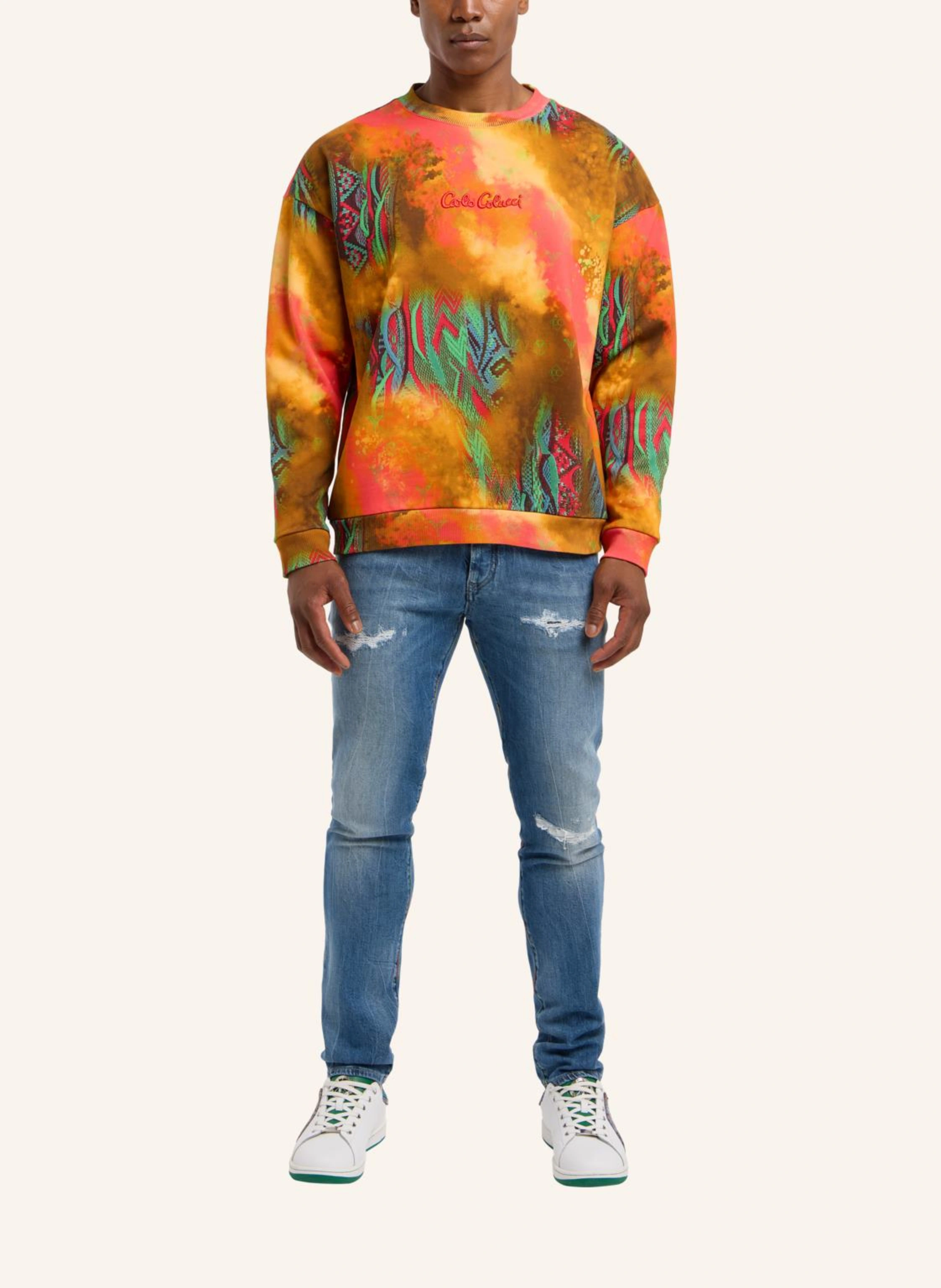 CARLO COLUCCI Oversize Sweatshirt - Sprayed knit DIOP