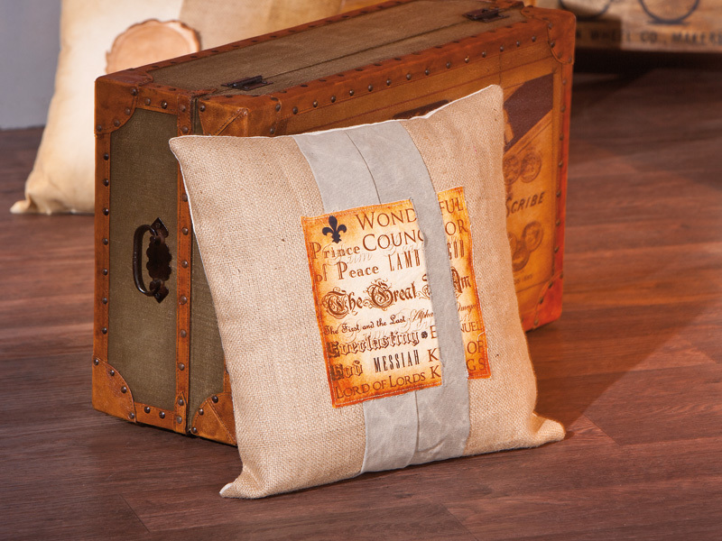 Kissen - braun-beige - 45x45 cm
