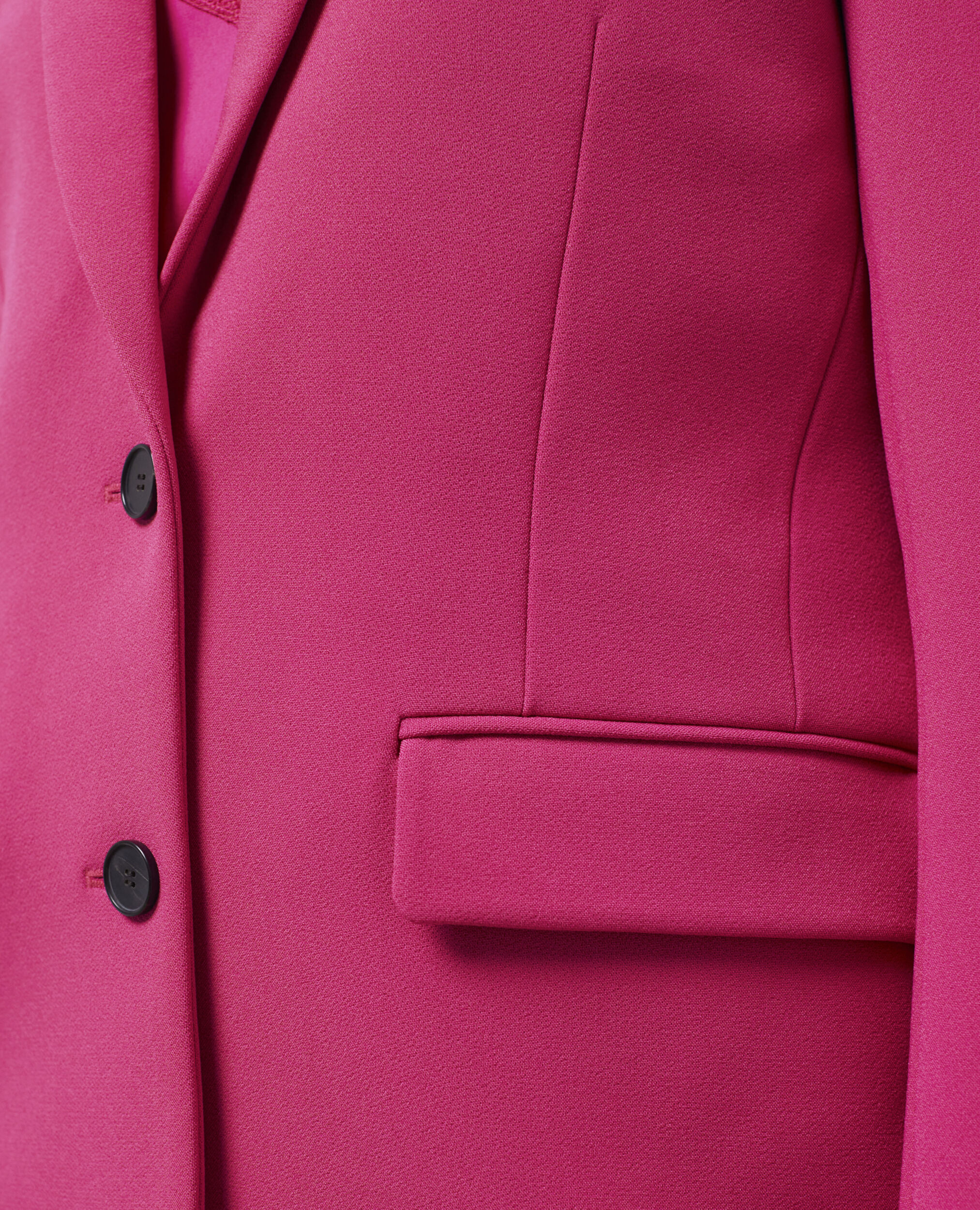 Veste tailleur rose en crêpe