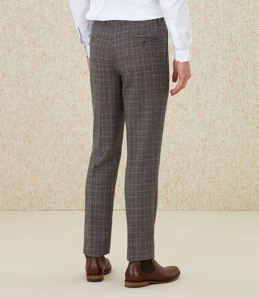 Pantalon Prince de Galles beige 