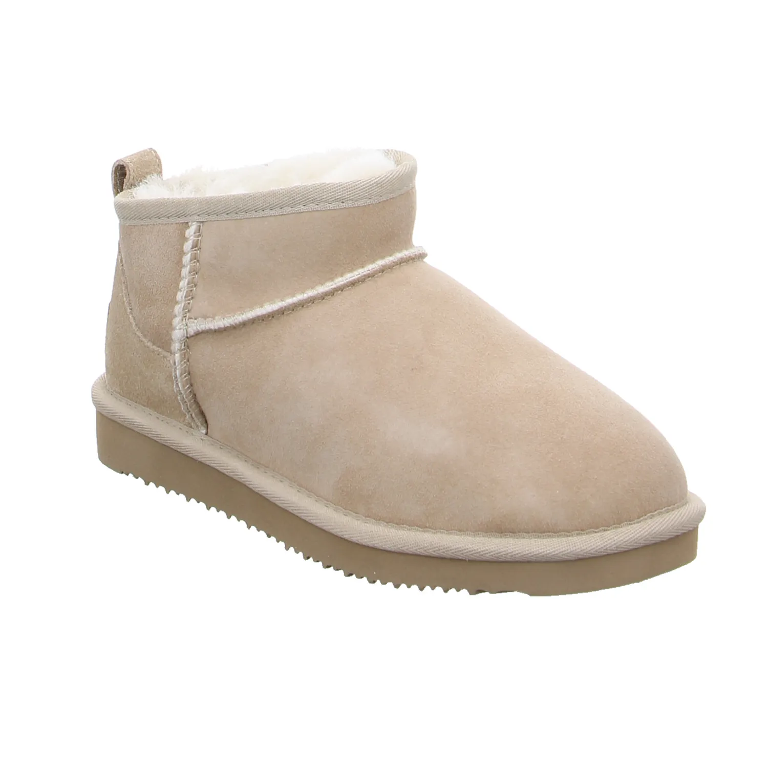 Boot Beige Leder