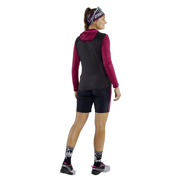 Veste polaire randonnée DYNAFIT TRAVERSE PTC HOODED JK W BEET RED