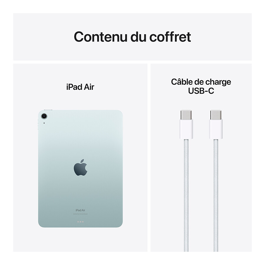 Apple iPad Air M2 2024 13 pouces Wi-Fi - 256 Go - Bleu