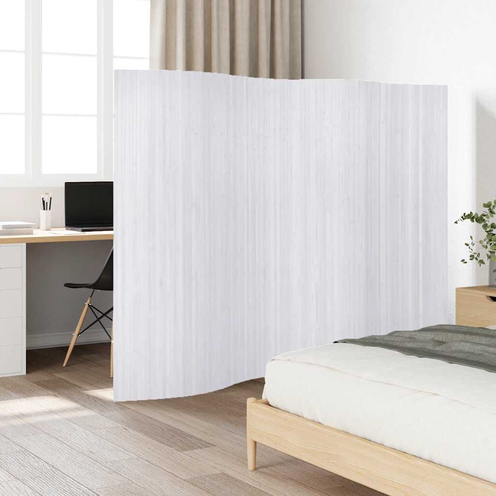 vidaXL Bamboe Scherm Wit 250 x 165 cm