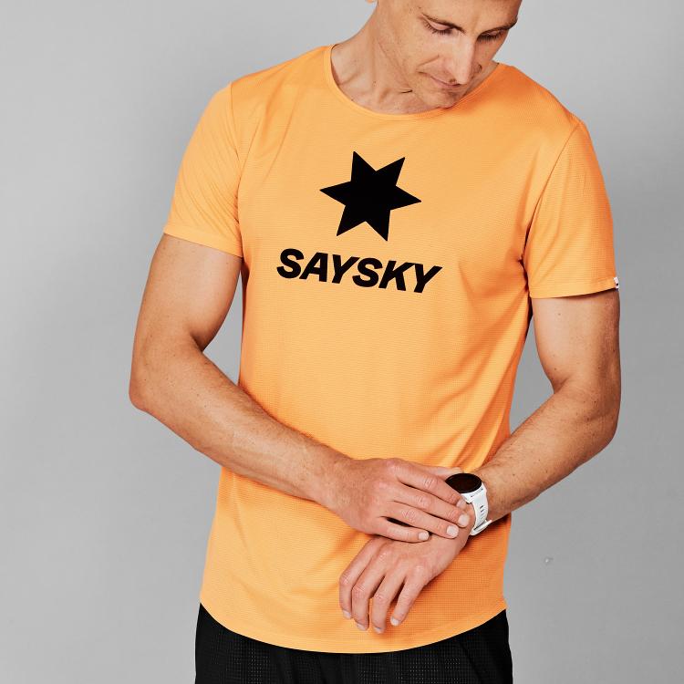 Saysky Flow Logo T-Shirt Orange