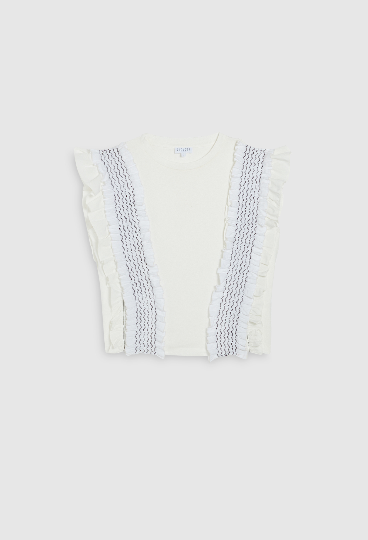 T-shirt &agrave; volants