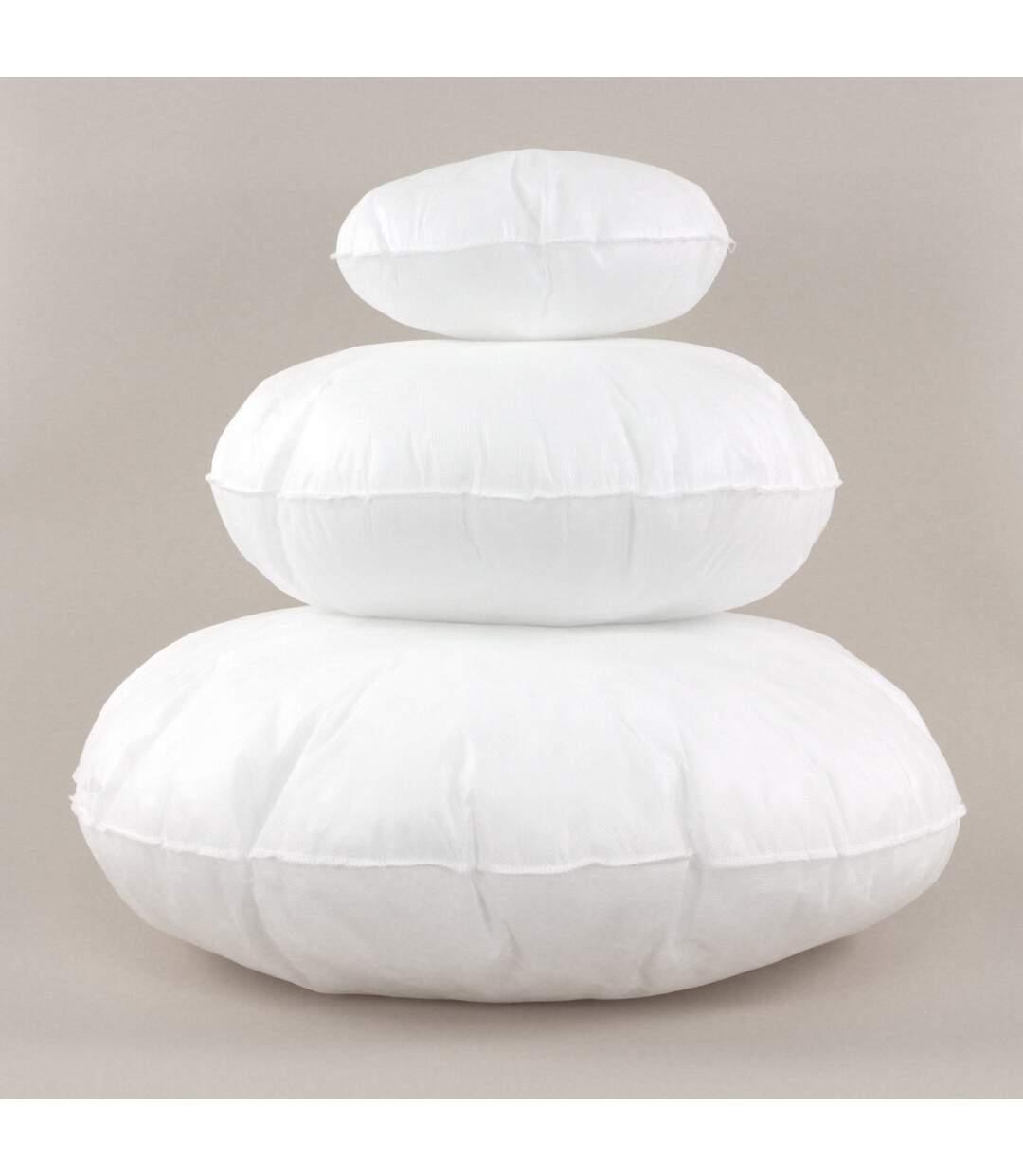 Coussin à recouvrir rond 80 cm C BULLET Blanc garnissage polyester