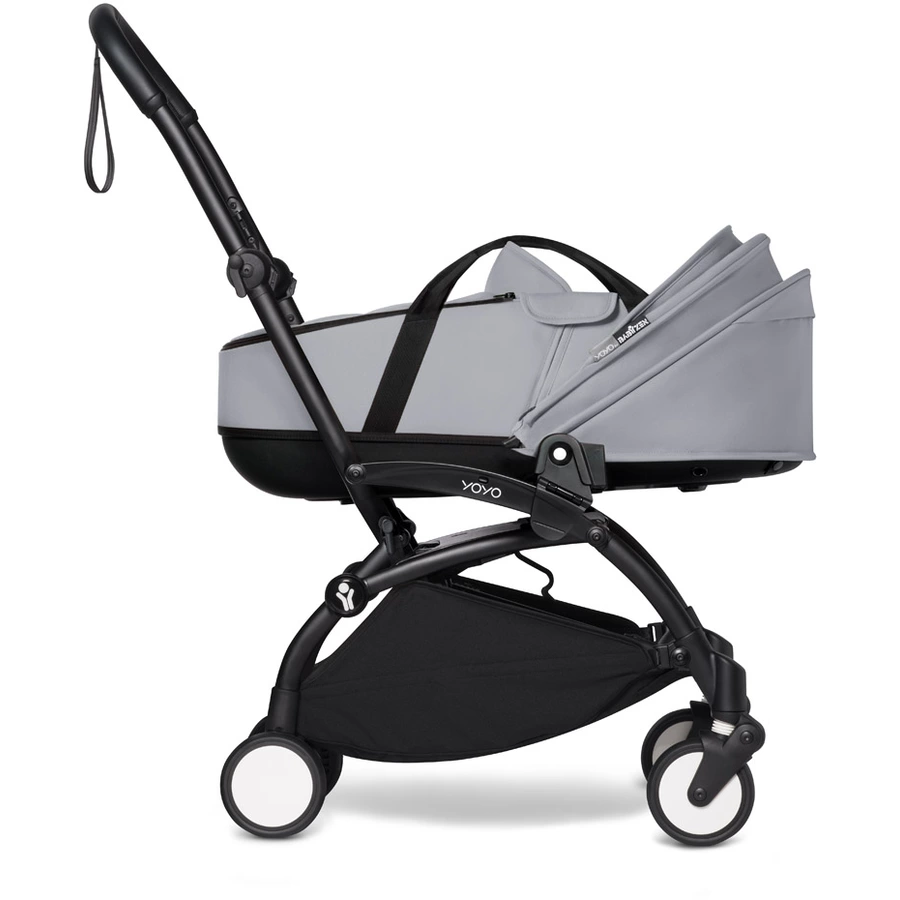 BABYZEN Kinderwagen YOYO2 0+ Black mit Liegewanne Stone