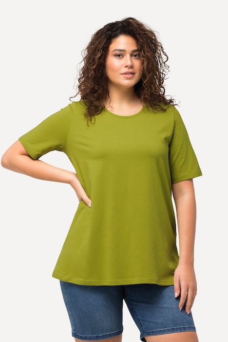 T-Shirt, A-Linie, Rundhalsausschnitt, Halbarm