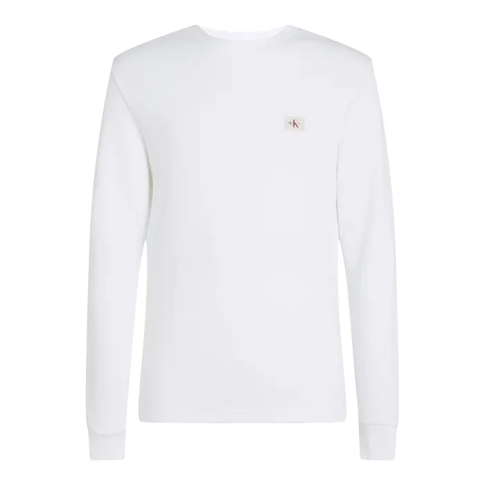 Calvin Klein Woven Label Waffle Longsleeve Shirt Heren