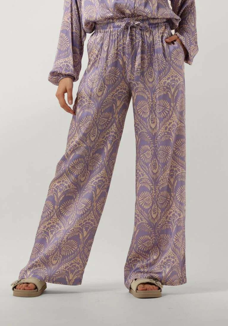 AMAYA AMSTERDAM lila amaya amsterdam wijde broek leaf