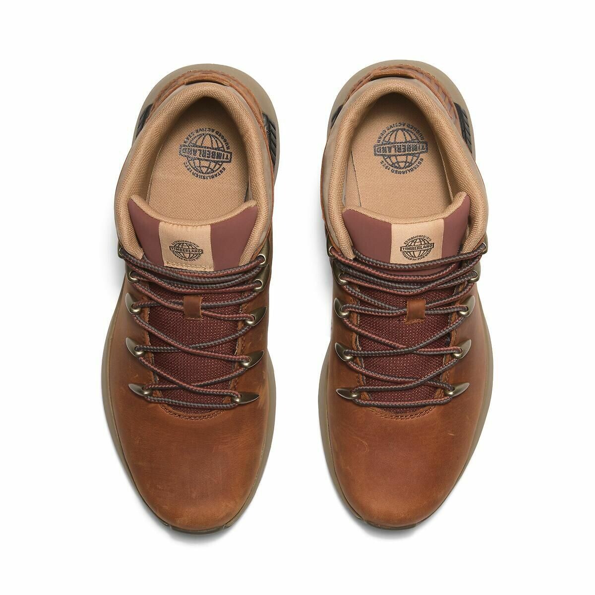 TIMBERLAND<br>Botas de couro com cadarço Newmarket cano médio com cadarço