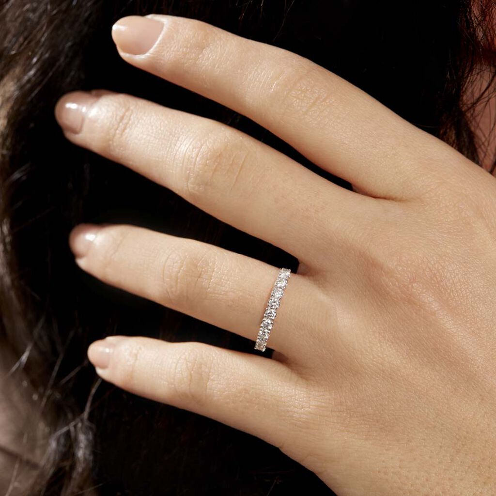 Alliance Hera Or Blanc Diamant