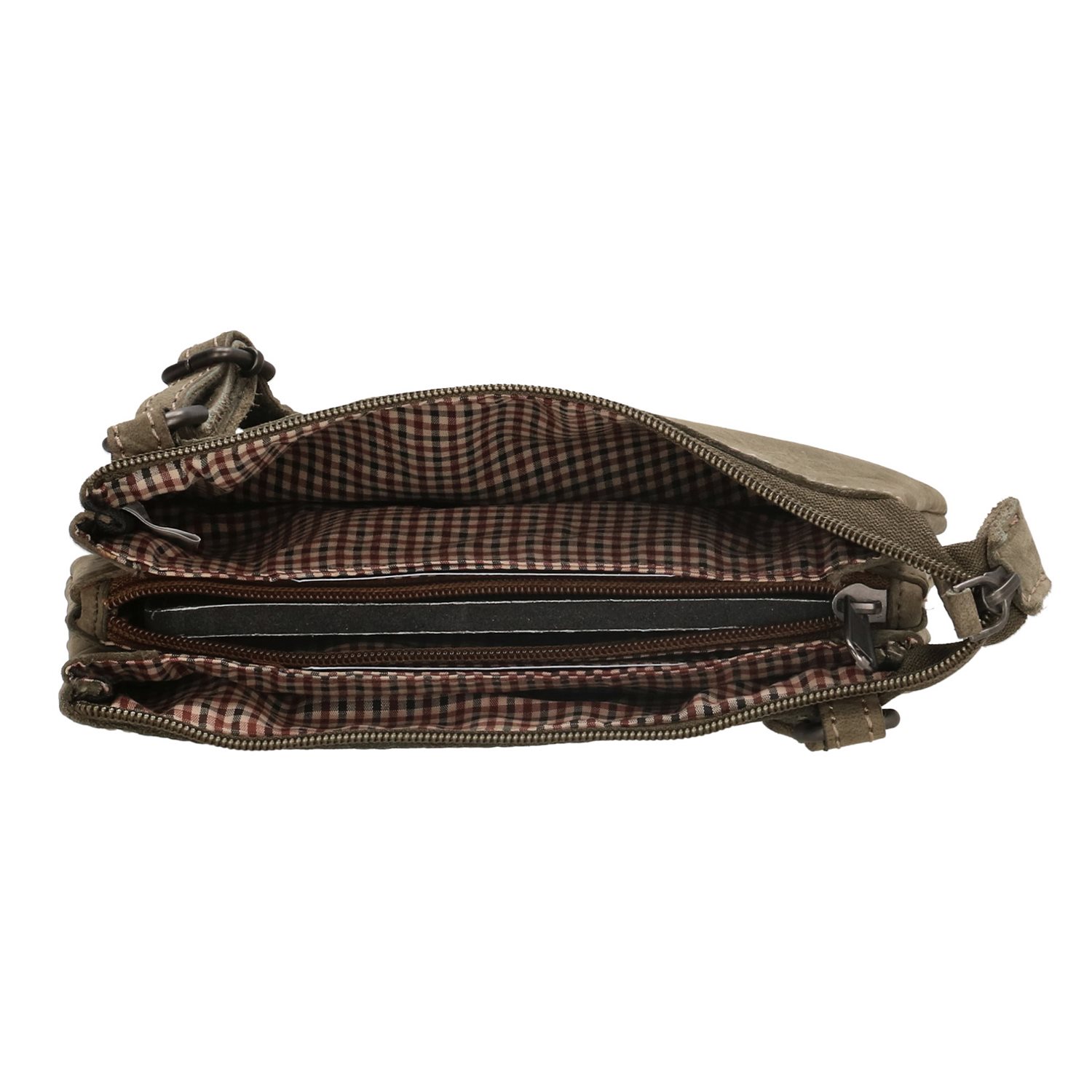 Hide & Stitches Idaho Voyage Schoudertas olijfgroen