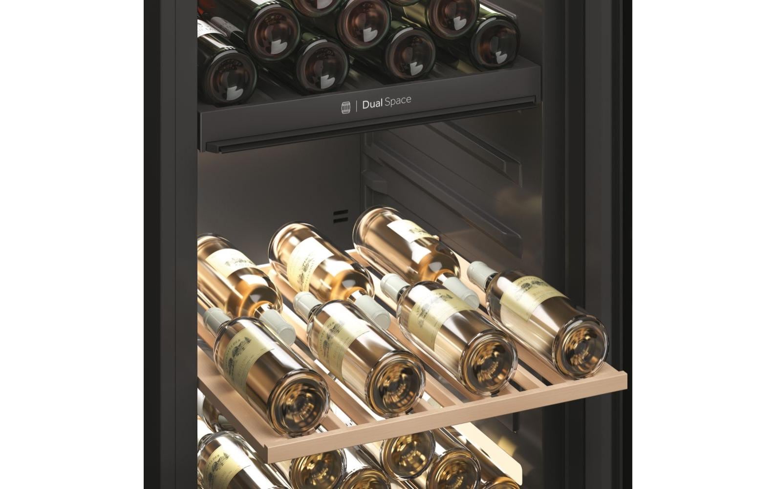 Weinklimaschrank HWS236GDGU1 Schwarz, Rechts, Wechselbar<br>Freistehender Weinkühlschrank