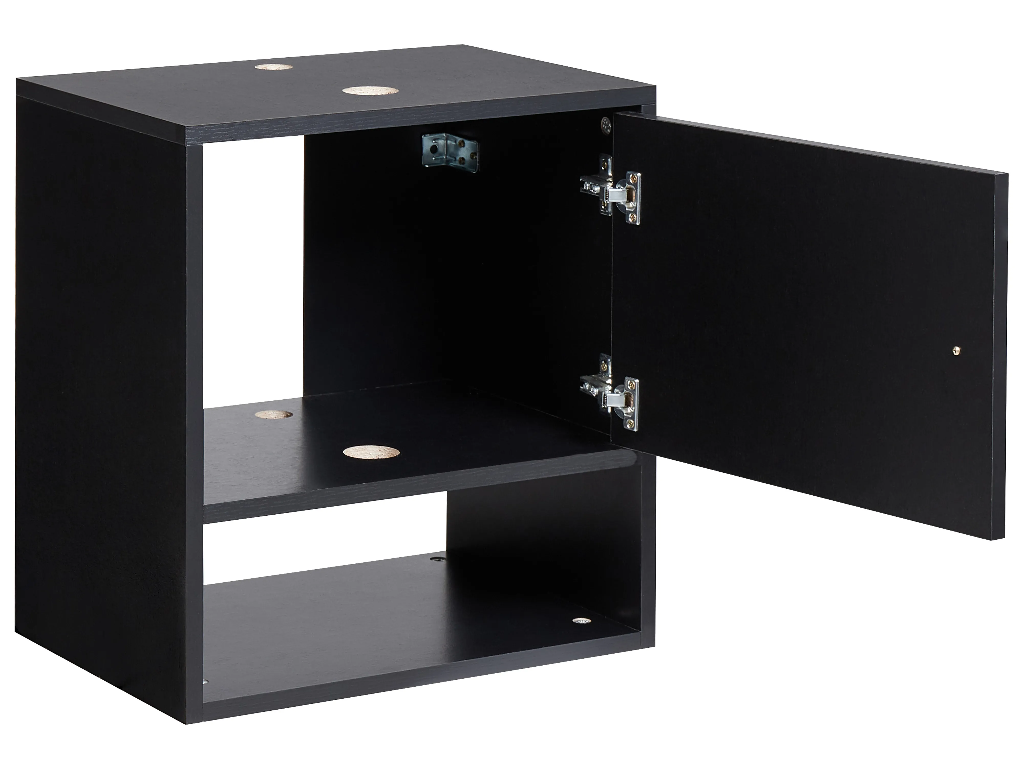 Wandgemonteerde wastafelkast LIMERIA 45 cm Zwart