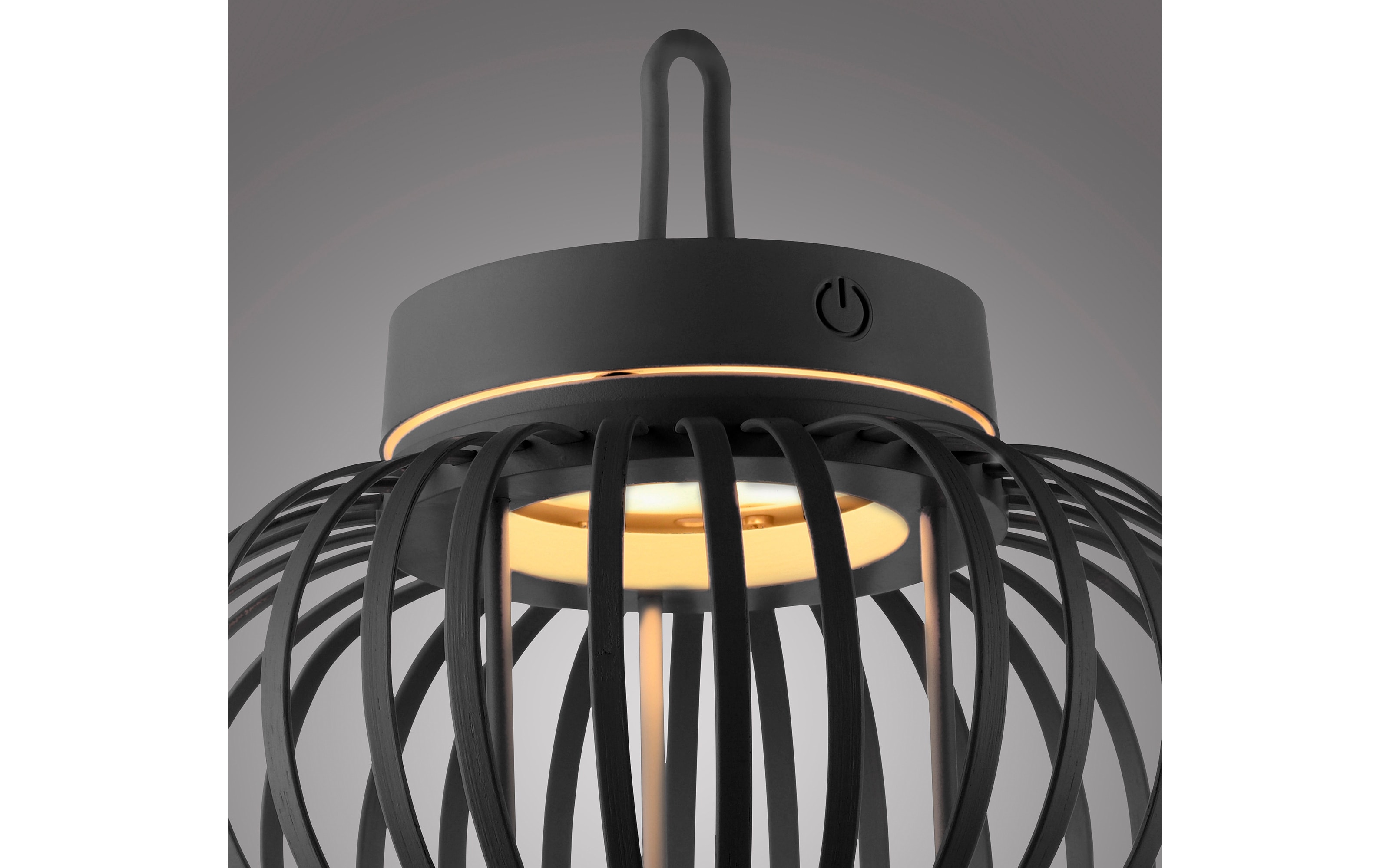 LED-Akkupendelleuchte Akuba, schwarz, 25 cm, inkl. Memoryfunktion
