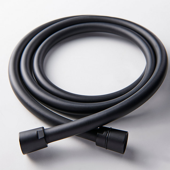Flexible de douche noir PVC GoodHome 1,75 m