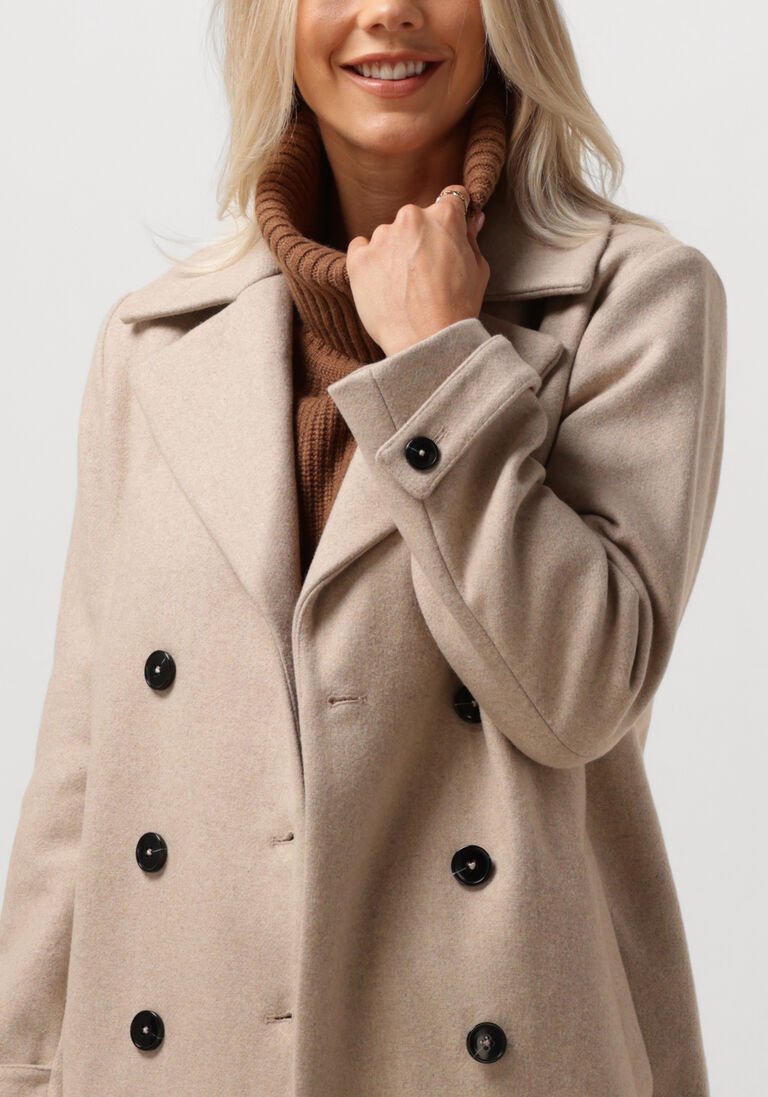ANOTHER LABEL beige another label mantel sophia coat