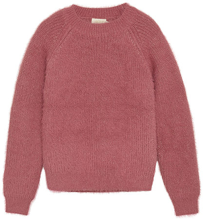 Creamie Bluse - Strick - Mesa Rose m. Glitter