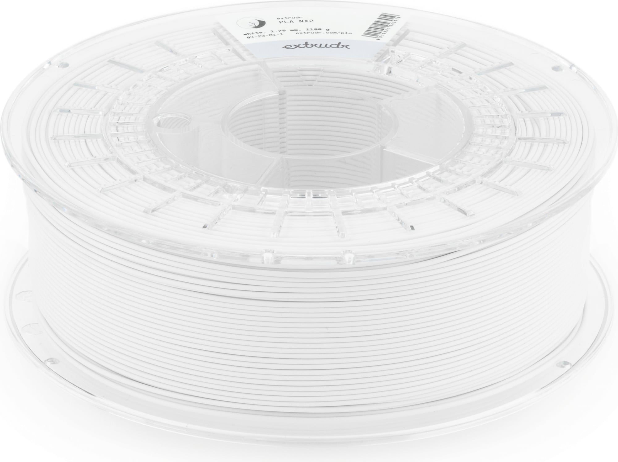 Extrudr  PLA NX2 Matt Weiß, 1,75 mm / 1000 g    Next Evolution PLA in Weiß