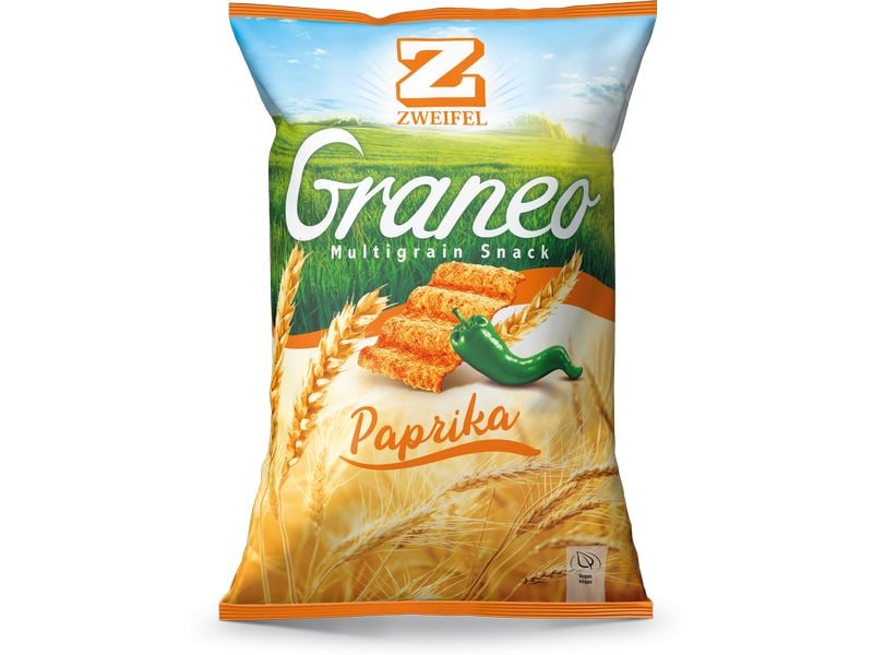 Zweifel Graneo Multigrain Snacks Paprika 100 g Graneo Multigrain Snacks mit würziger Paprika für den Snackgenuss