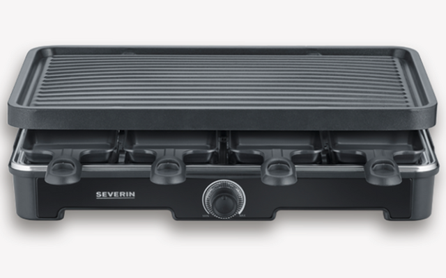Severin RG 9670 Raclette Grill 1400 W schwarz für 8 Personen