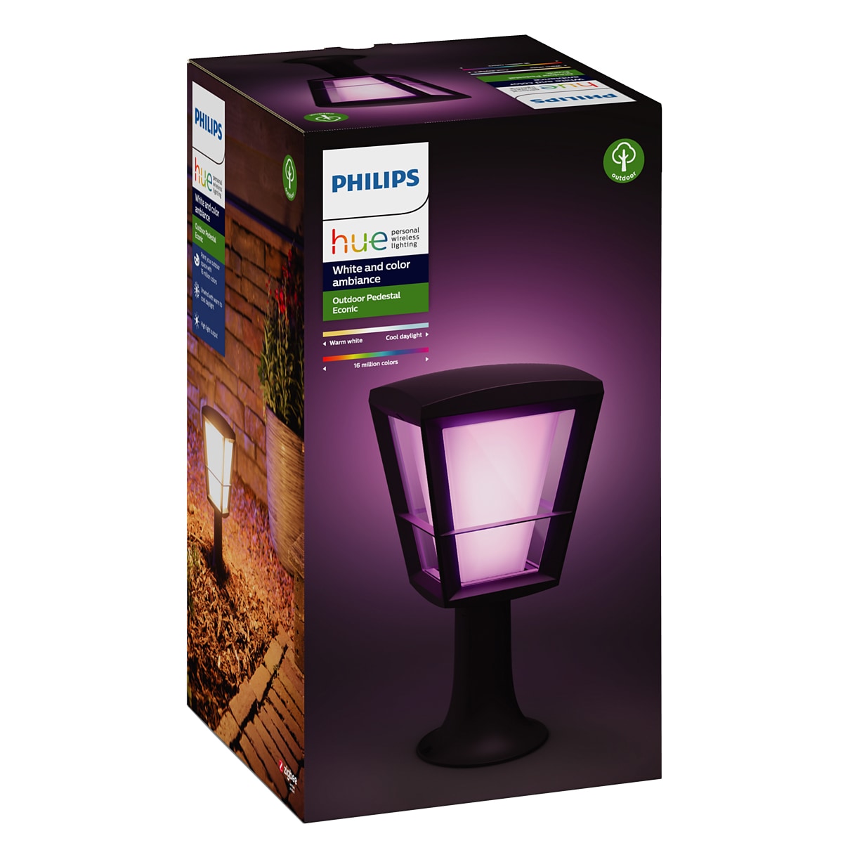 Philips Hue Econic WACA sokkellampe (sort)