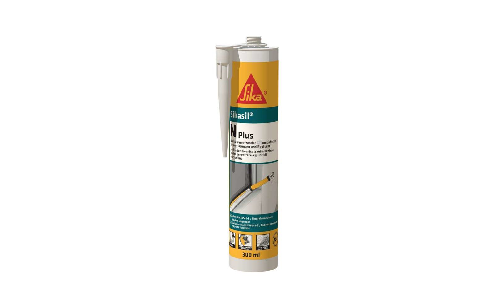Sikasil N-Plus Silikondichtstoff 300 ml Grau